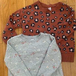 (2) Carters size 7/7A sweatshirts